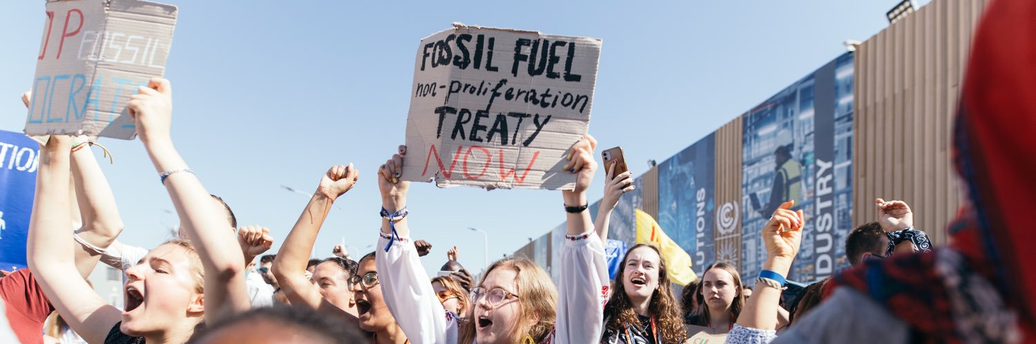Fossil Fuel Non-Proliferation Treaty Initiative's banner