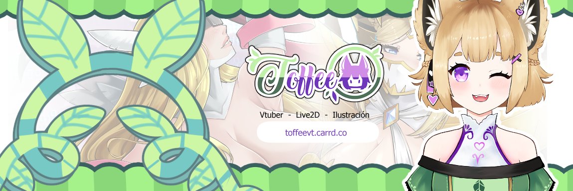 Toffee Live2D Comms OPEN banner