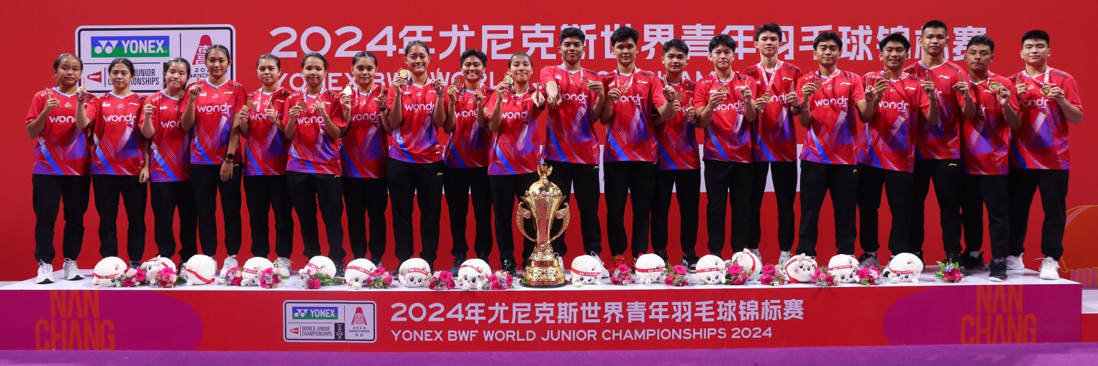 BADMINTON INDONESIA's banner