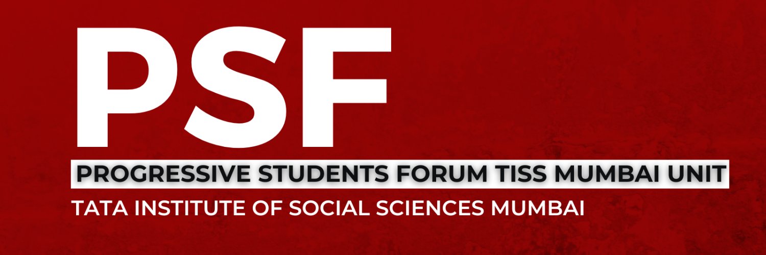 Progressive Students' Forum, TISS Mumbai Unit banner