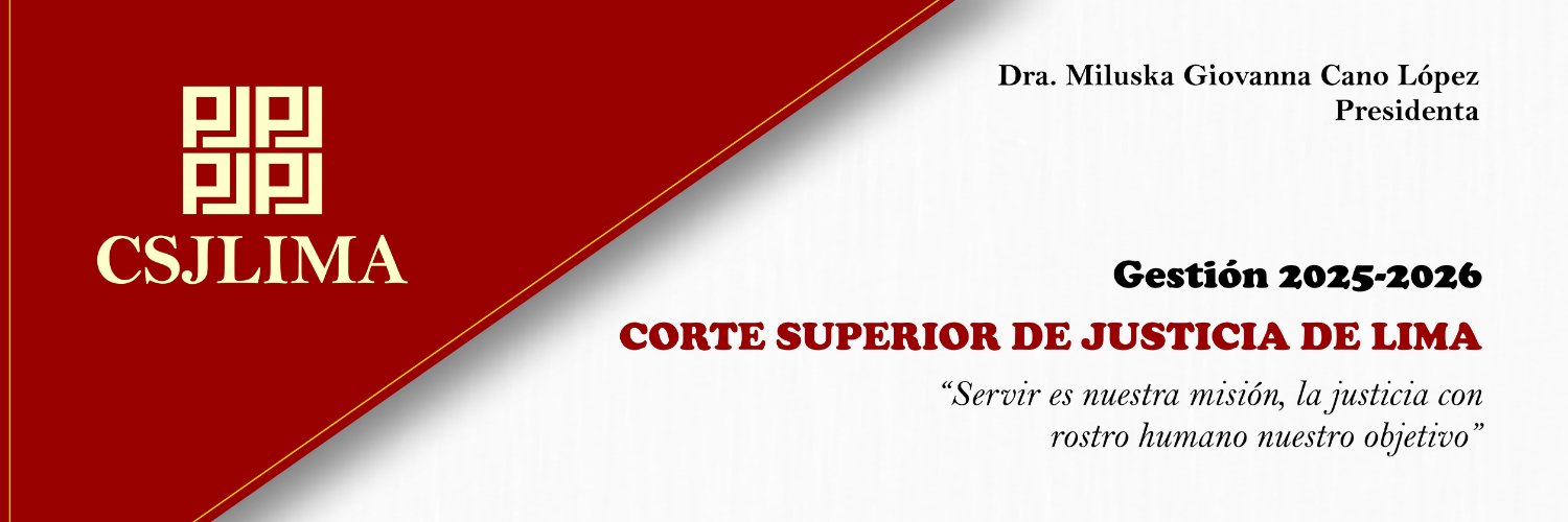 Corte Superior de Justicia de Lima banner