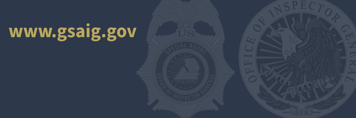 GSA Office of Inspector General banner