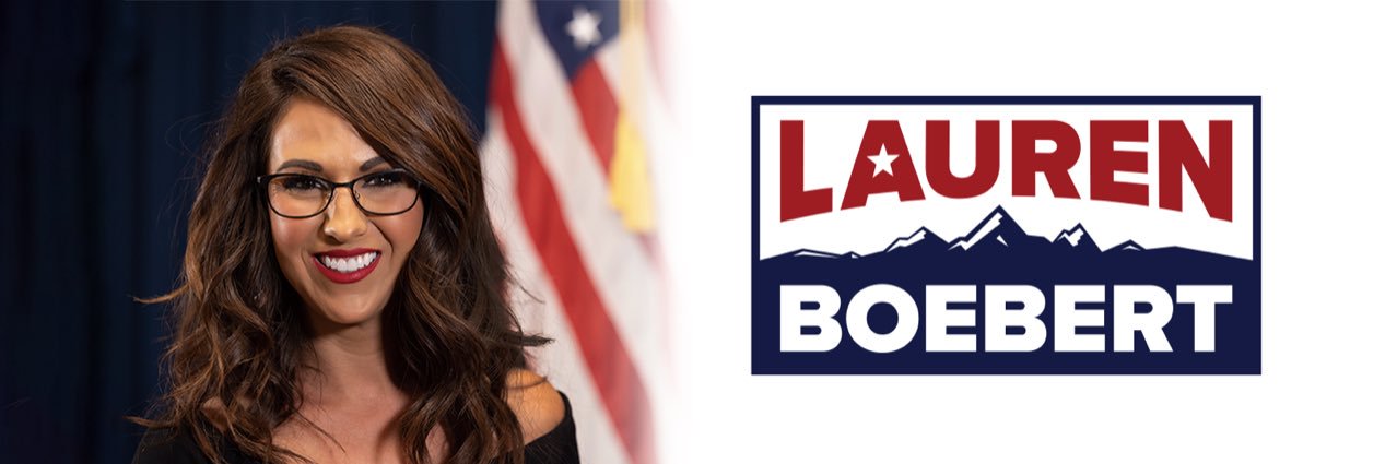 Lauren Boebert's banner