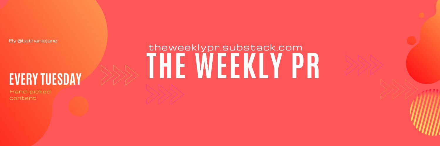 The Weekly PR banner