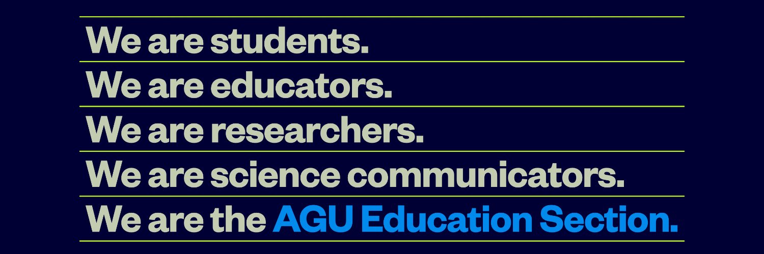 AGU Education Section banner