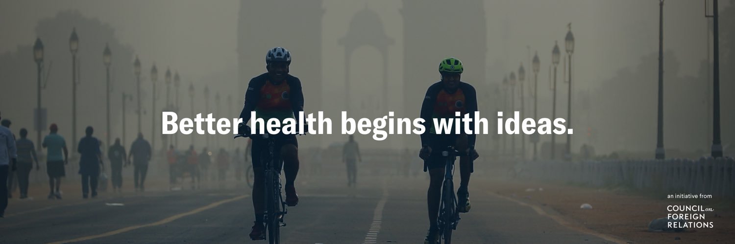 Think Global Health's banner