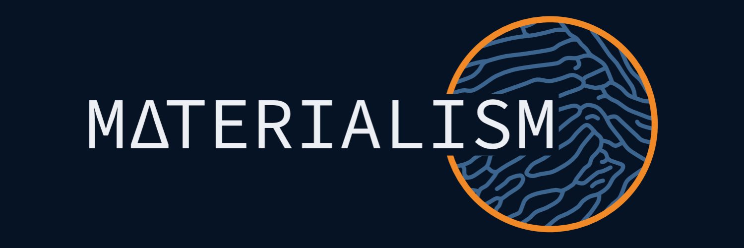 Materialism Podcast banner