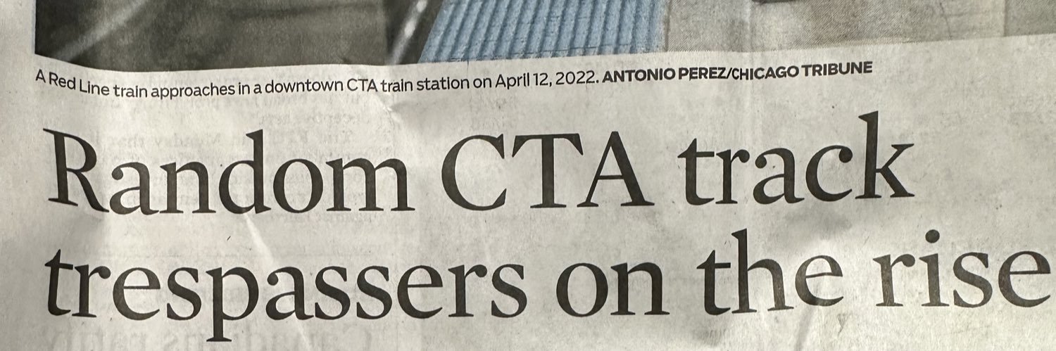 Unauthorized Person On The Tracks banner