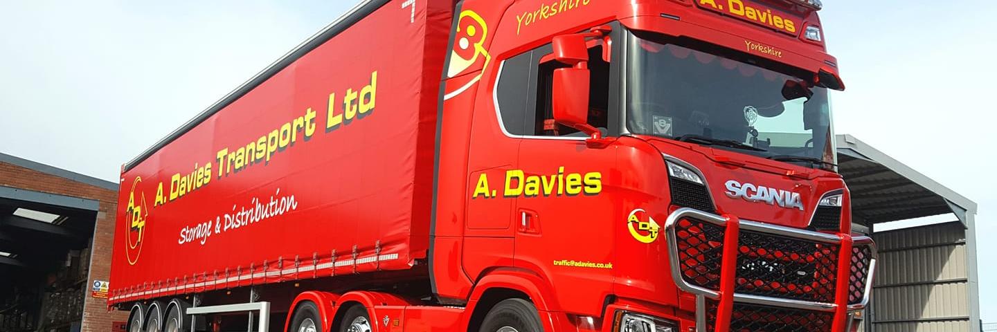 A Davies Transport banner