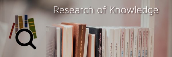 Research of knowledge بحث المعرفة Profile Banner