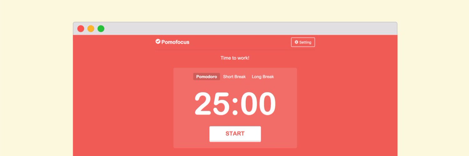 pomodoro technique tool as a screenshot 