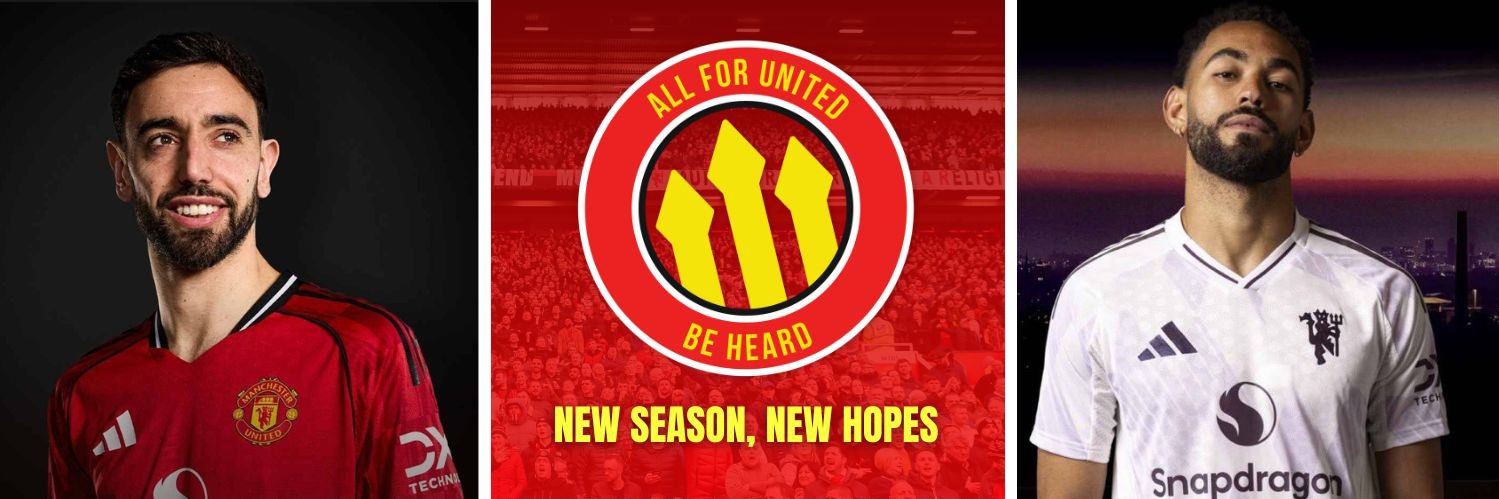 All For United's banner