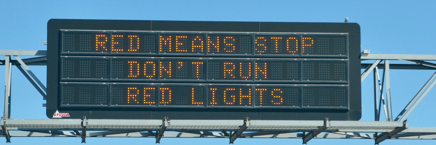 Red Means Stop banner