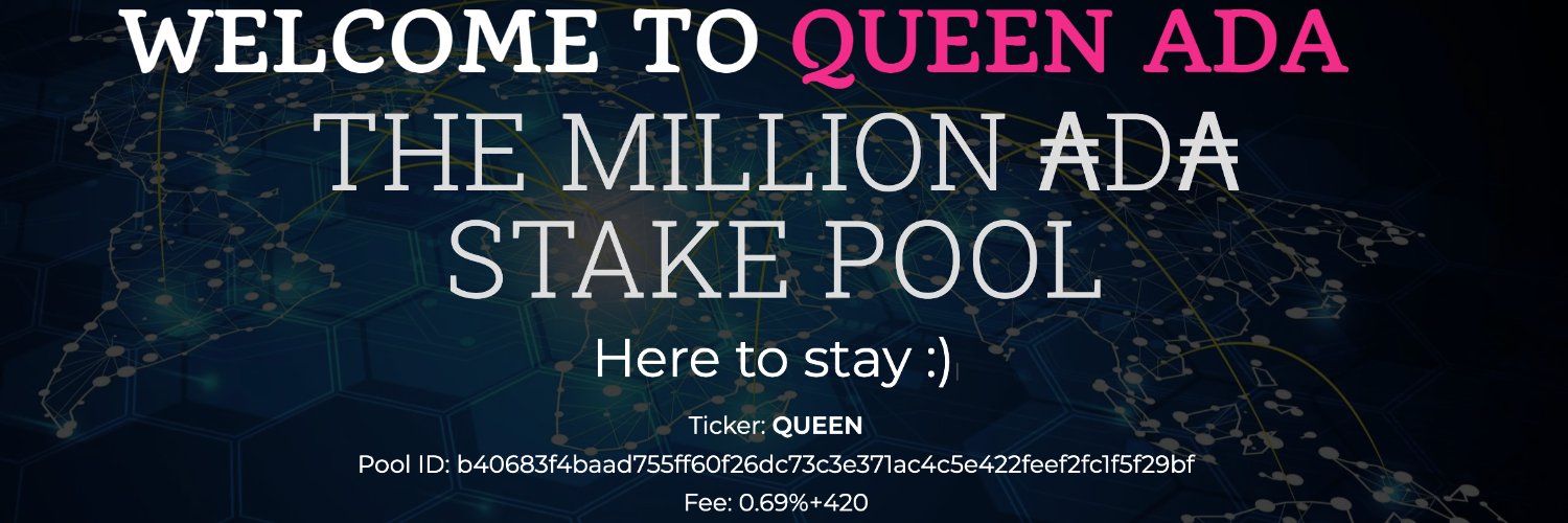 QueenAda | Cardano Stake Pool banner