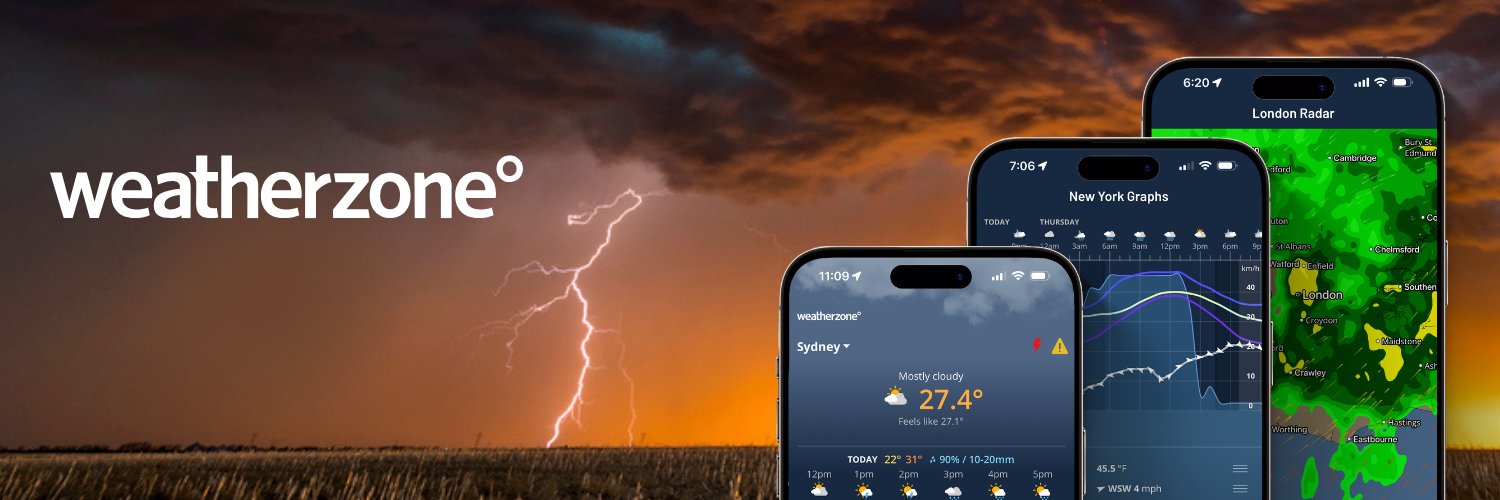 weatherzone's profile banner image