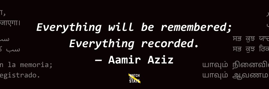 Watch the State banner