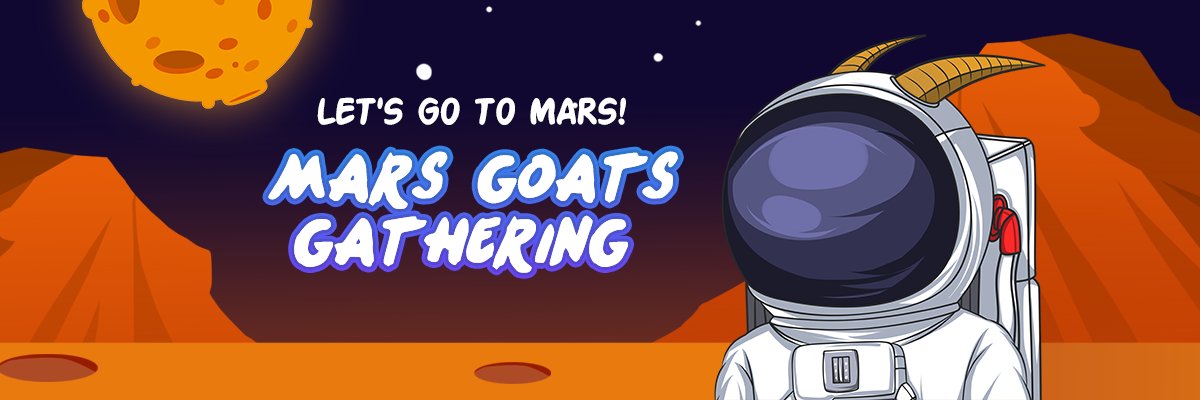 Mars Goats' Gathering | Mars Goat on OpenSea banner