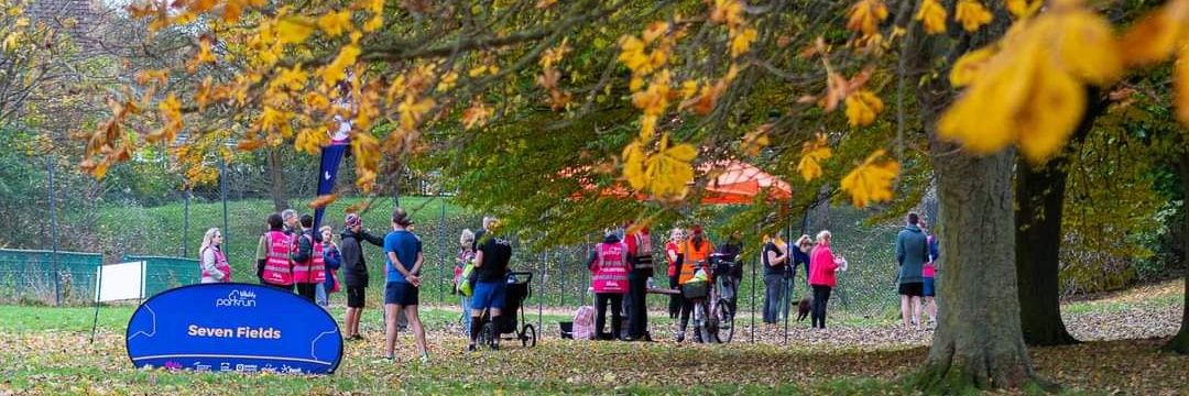 Seven Fields parkrun banner