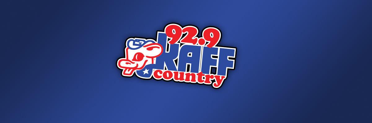 92.9 KAFF Country banner