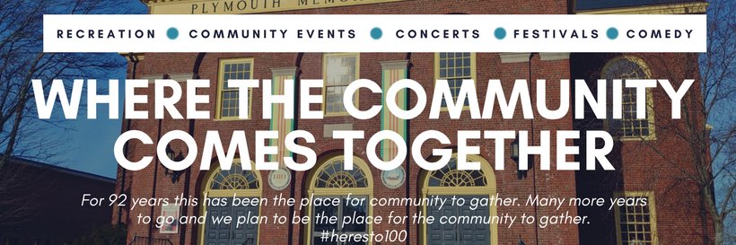 Ply. Memorial Hall banner