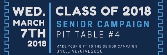 UNC Class of 2018 banner