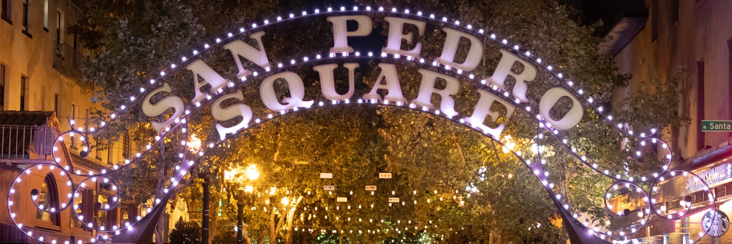 San Pedro Square banner