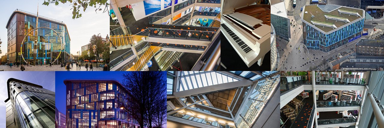 Cardiff Central Library Hub's banner