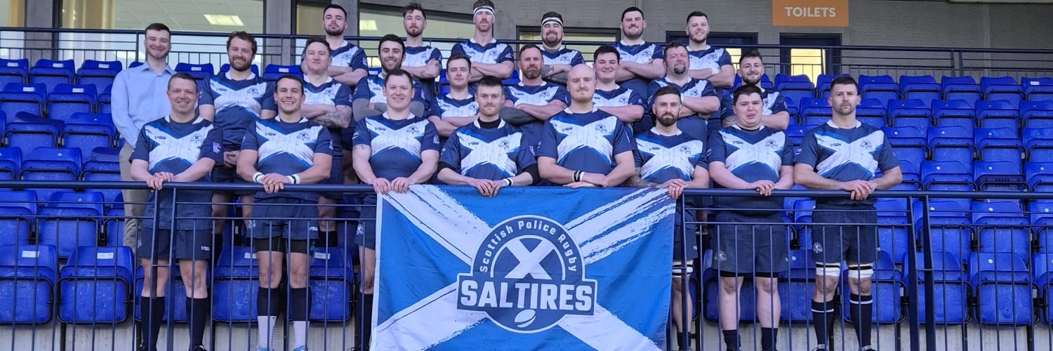 Scottish Police Saltires Rugby banner
