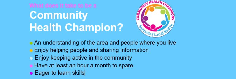 Community Health Champions banner