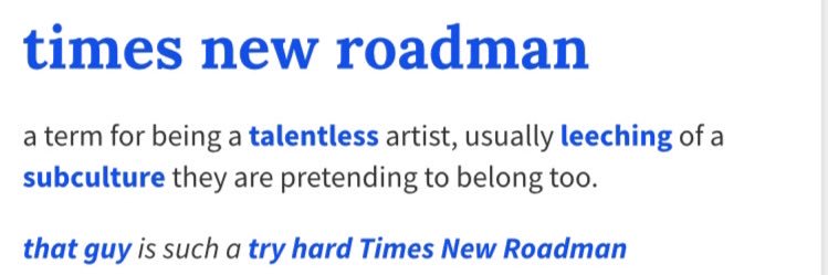 Times New Roadman banner