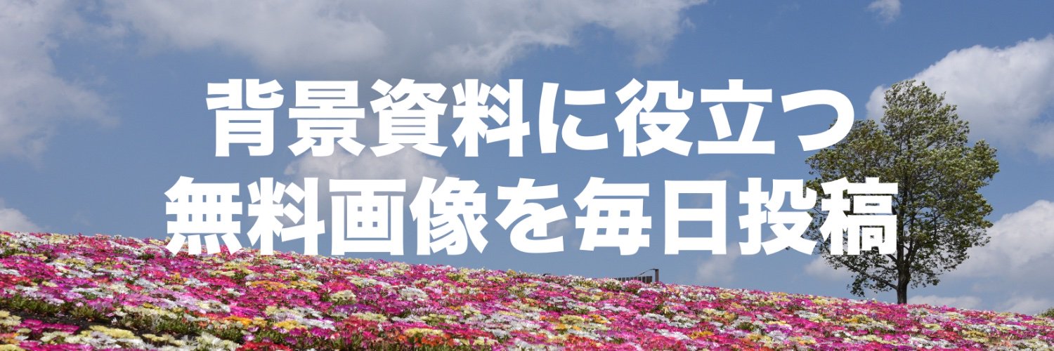 背景資料写真家かさこ＠無料画像毎日投稿's banner