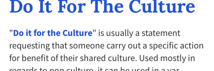 ForTheCulture banner