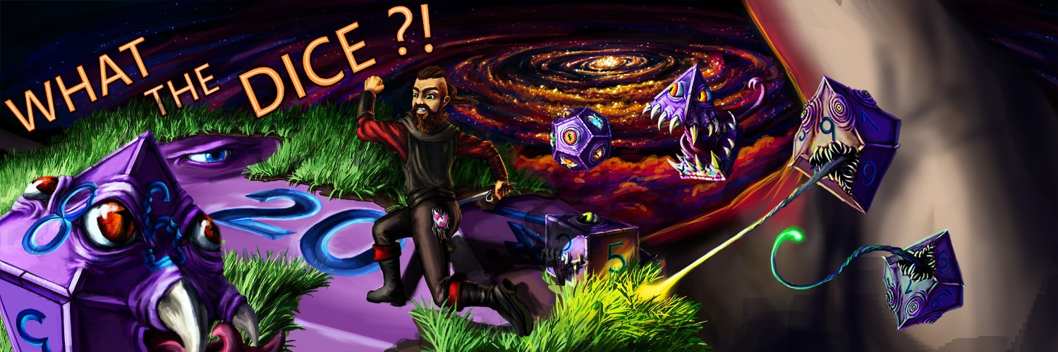 What the Dice?! podcast's banner