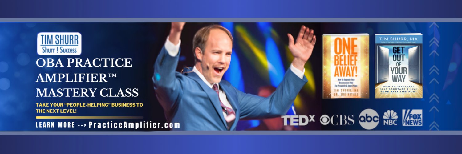 Tim Shurr, MA - Founder, One Belief Away Hypnosis banner