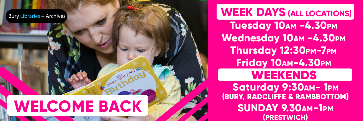 Bury Libraries + Archives banner