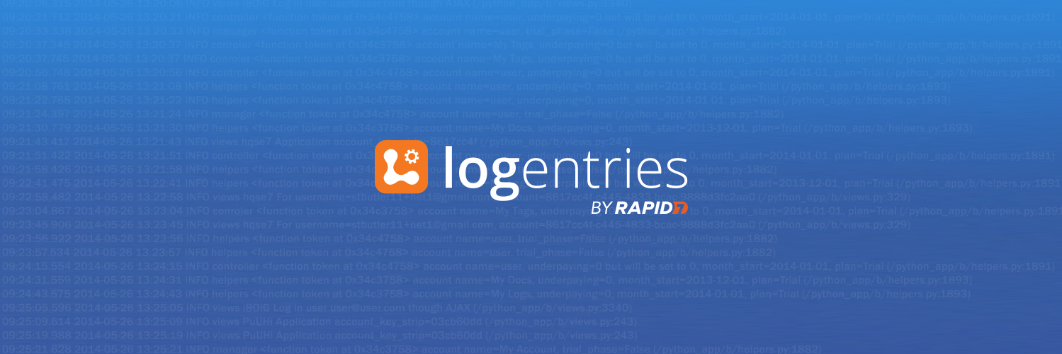 Logentries banner