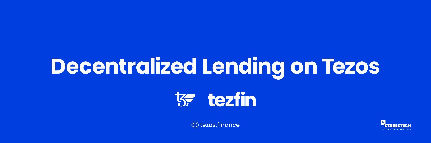 TezFin | Tezos DeFi Lending (tezos.finance) banner