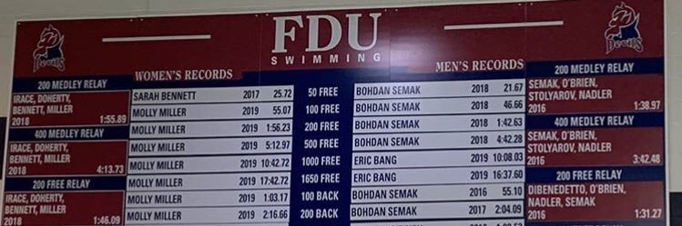 FDU Devils Swimming banner