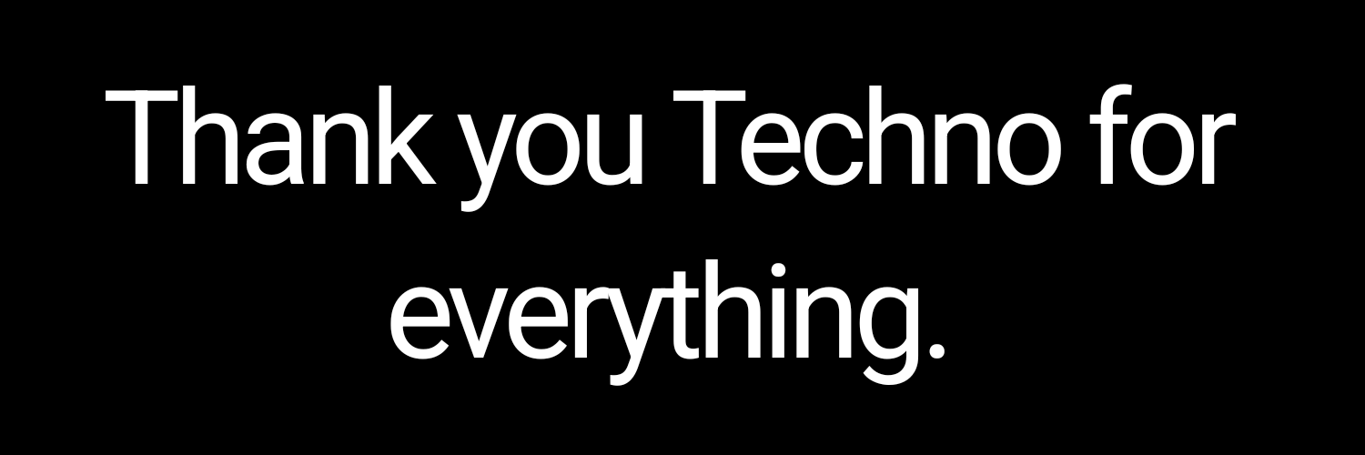 Thank You Techno banner