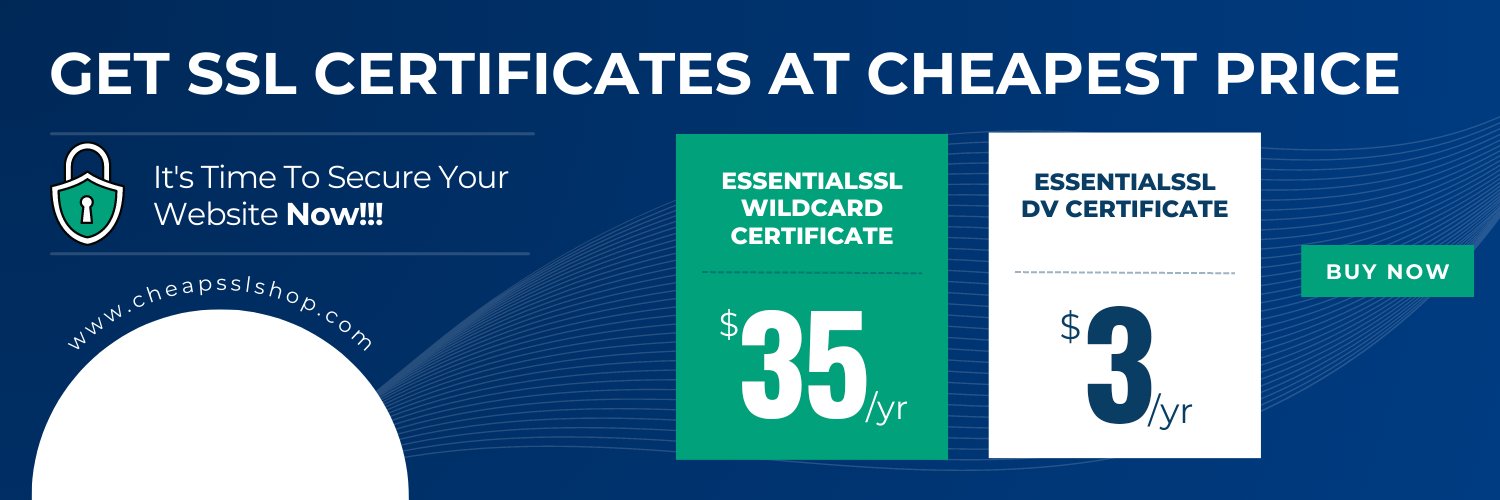 Cheap SSL Shop banner