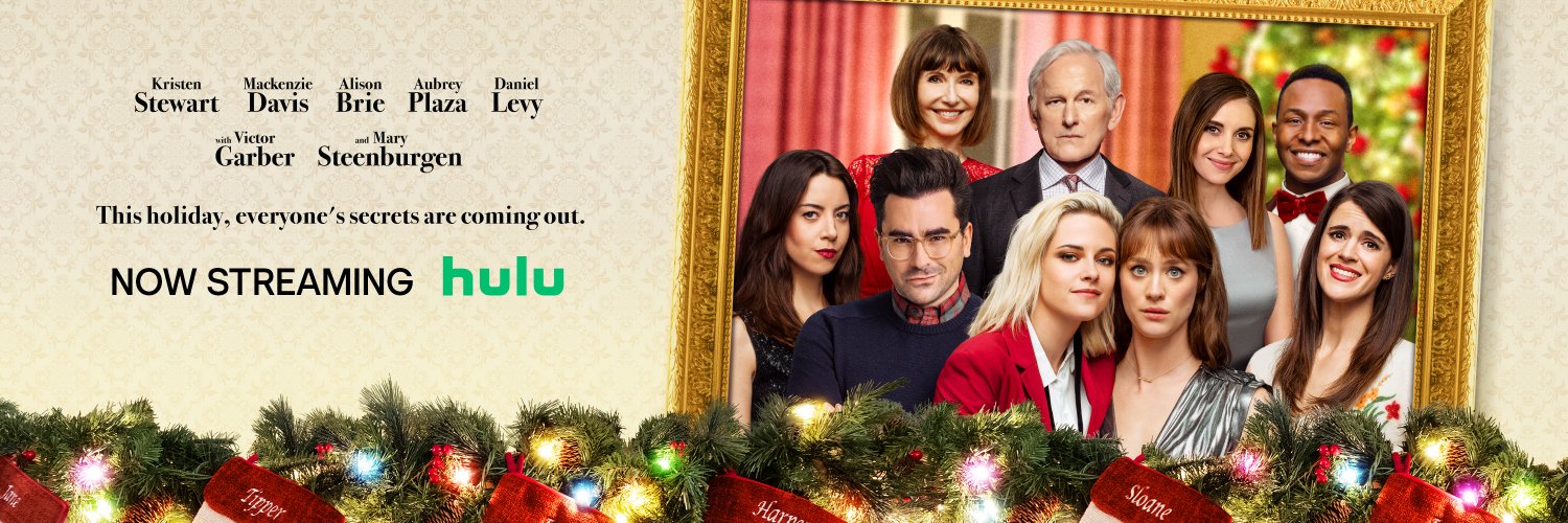 Happiest Season on Hulu banner