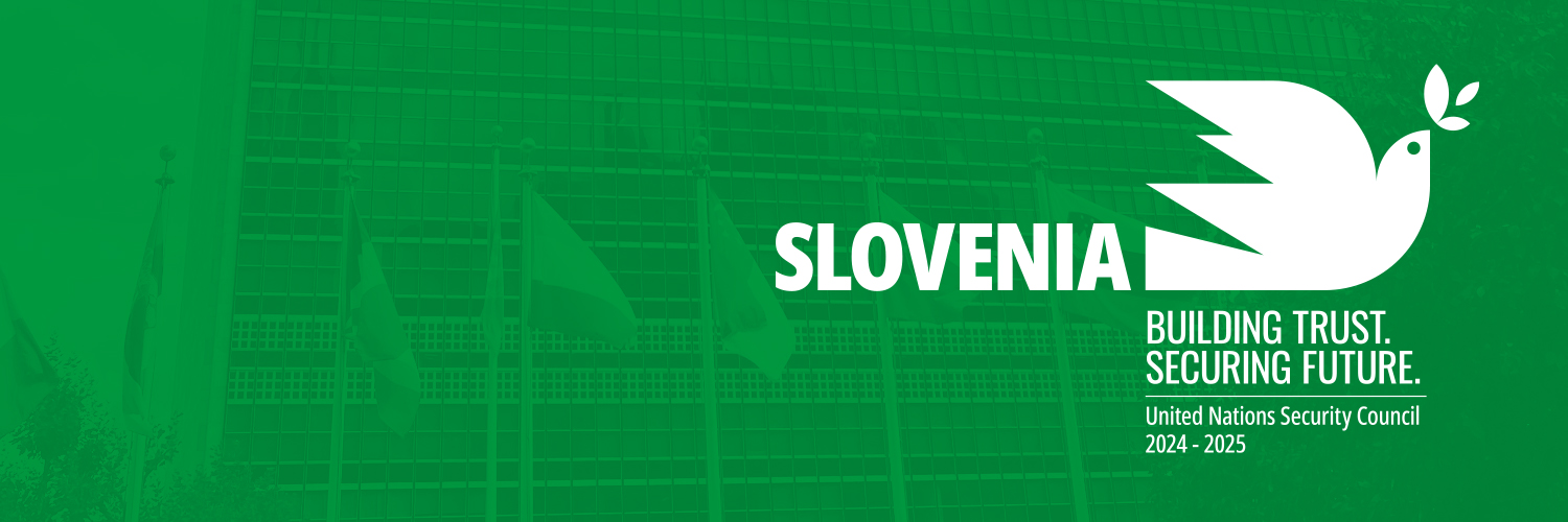 Slovenia to the UN's banner