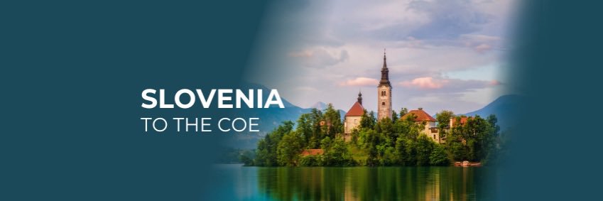 Slovenia to the CoE banner