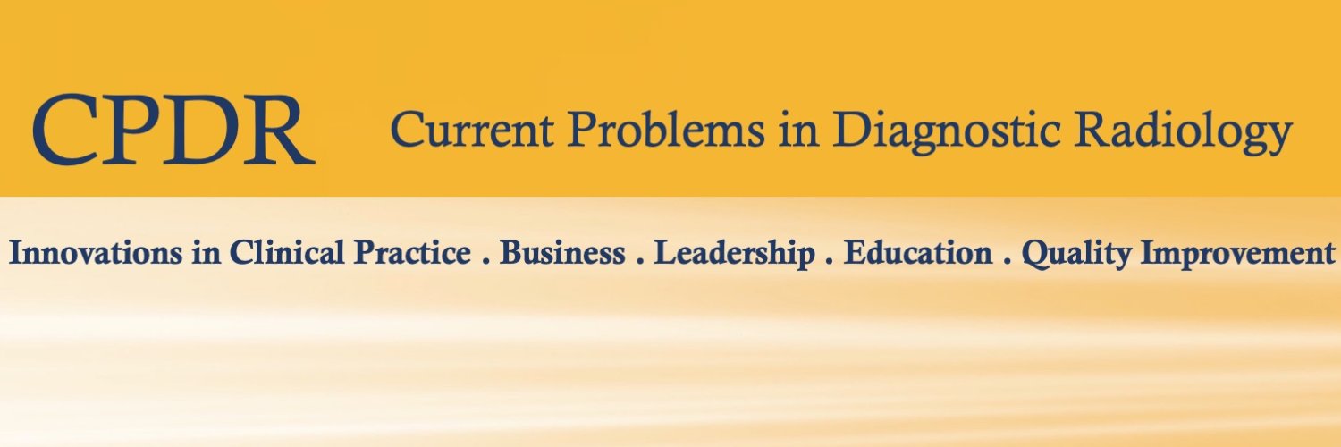 Current Problems in Diagnostic Radiology banner