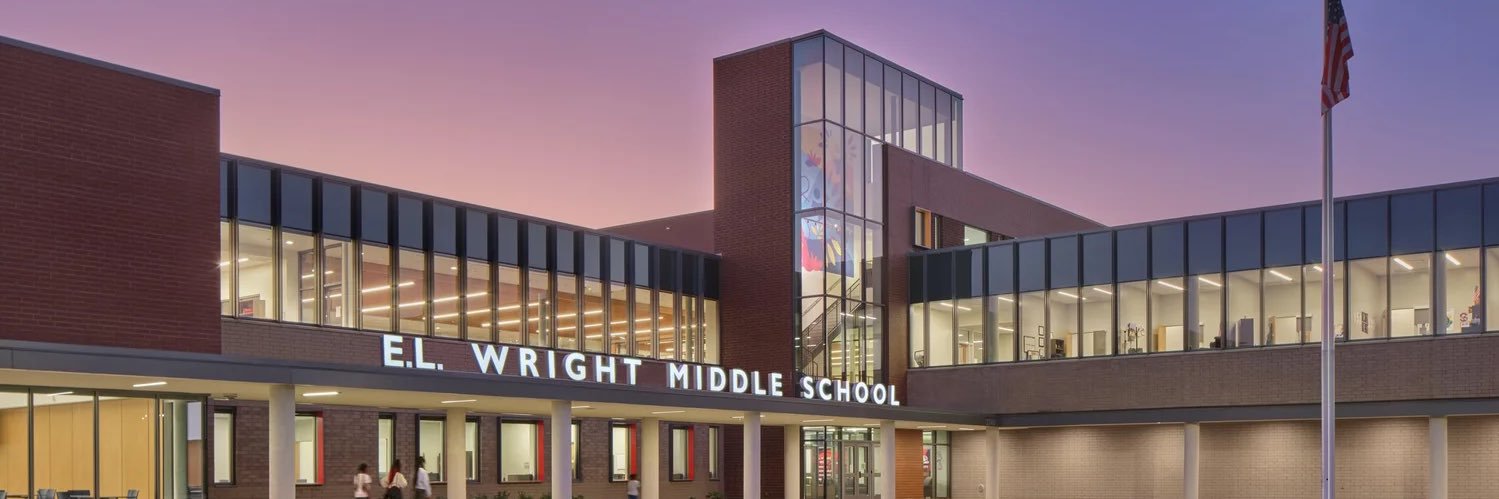 E. L. Wright Middle banner