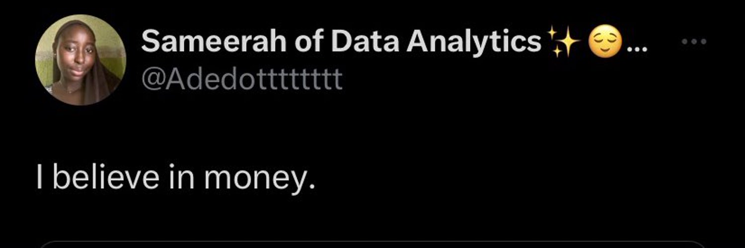 Sameerah of Data Analytics✨😌🌹🇬🇧 Profile Banner