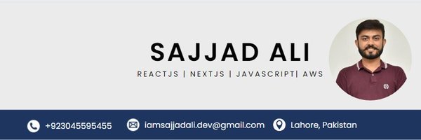 sajjadalidev Profile Banner