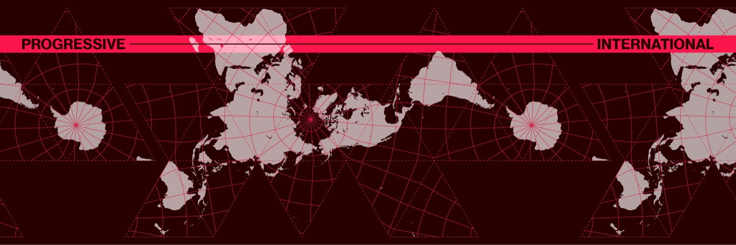 Progressive International's banner