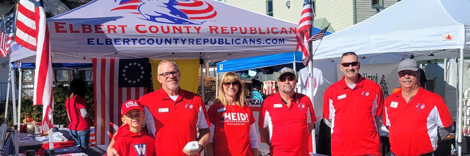 Elbert County GOP banner