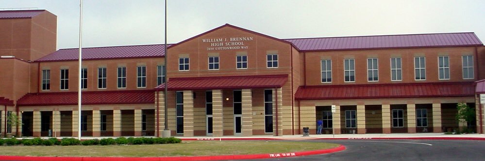 Brennan High School's banner